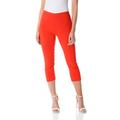 Roman Womens Cropped Stretch Trouser - Orange Viscose - Size 12 UK | Roman Sale | Discount Designer Brands