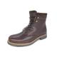Frank James Glencoe Leather Brown Mens Lace up Zip Warm Fleece Ankle Boots - Size UK 8 | Frank James Sale | Discount Designer Brands