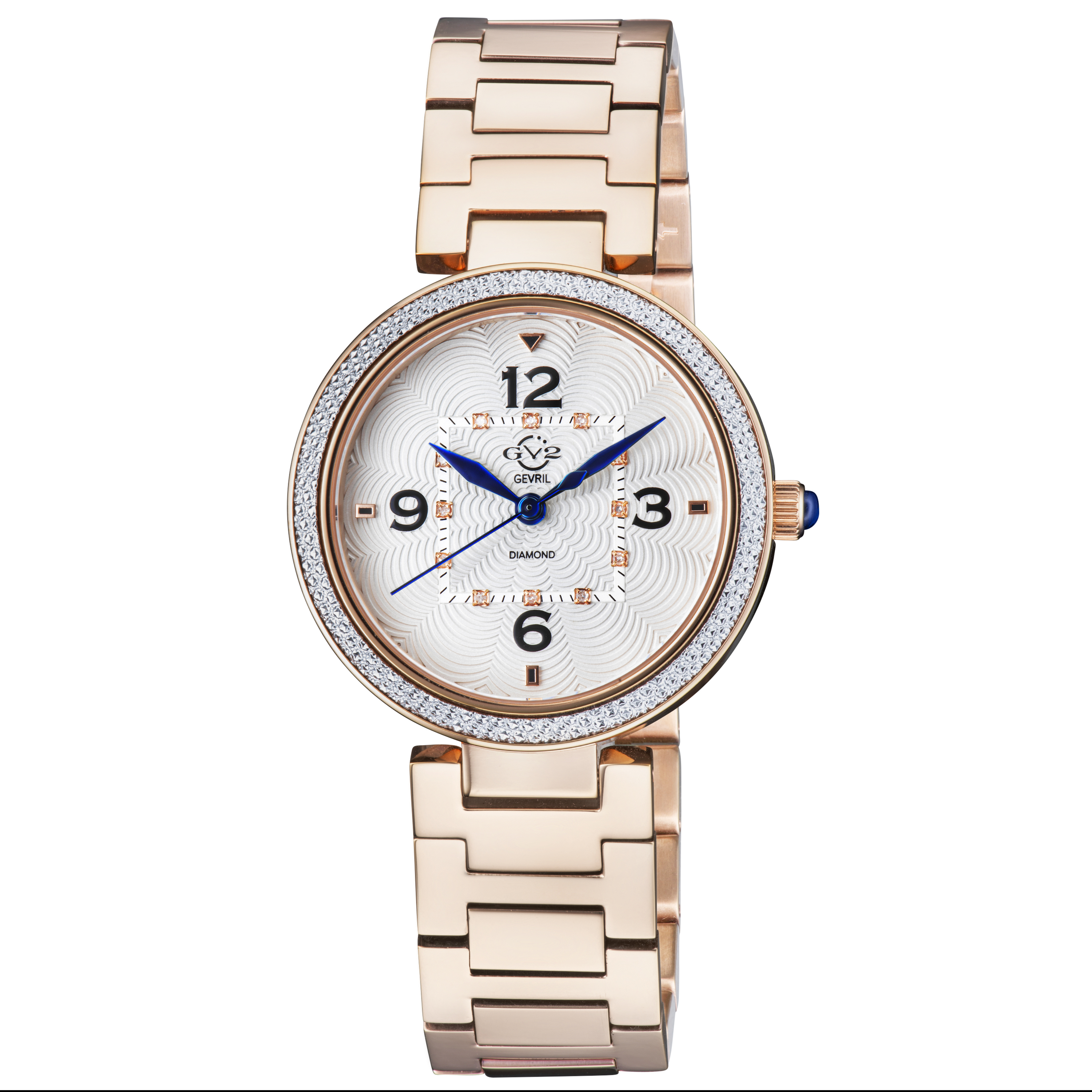 Gv2 Womens Piemonte 14202B Swiss Quartz Rose Gold Stainless Steel Diamond Watch - One Size | Gv2 Sale | Discount Designer Brands