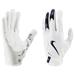Nike Vapor Jet 8.0 Adult Football Gloves White/Navy