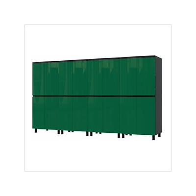 Contur Cabinet 10' Premium Racing Green Garage Cabinet System