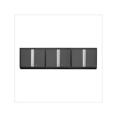 NewAge Garage Cabinets 3 x PRO Series Grey Wall Cabinets