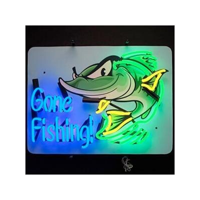 Neonetics Gone Fishing 24-Inch Neon Sign