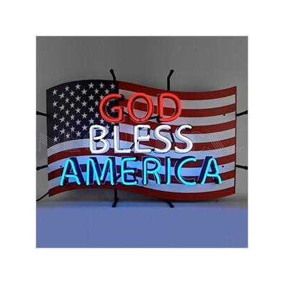 Neonetics God Bless America 30-Inch Neon Sign