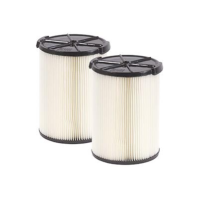 Workshop Vacs Multi-Fit Standard Wet Dry Cartridge Filter for 5-16 Gallon Vacuums (2-Pack)