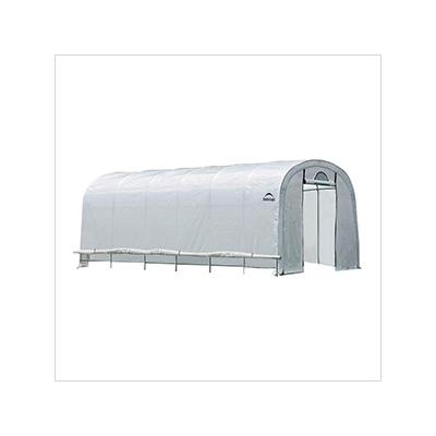 ShelterLogic 12x20 Heavy Duty Translucent Greenhouse with Round Style 1-5/8" Frame