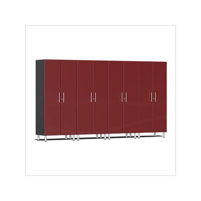 Ulti-MATE Garage Cabinets 4-Piece Tall Garage Cabinet Kit in Ruby Red Metallic