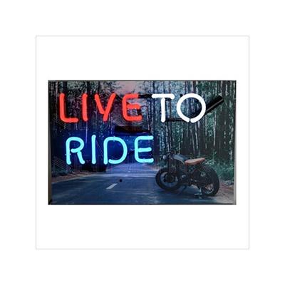 Neonetics Live to Ride 18-Inch Neon Sign