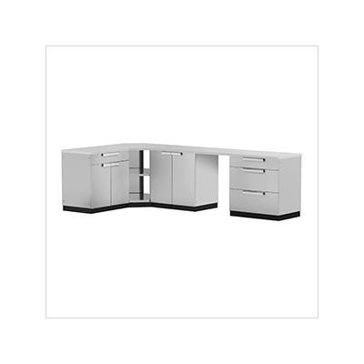 NewAge Outdoor Kitchens Stainless Steel 6-Piece Outdoor Kitchen Set with Countertops and Covers