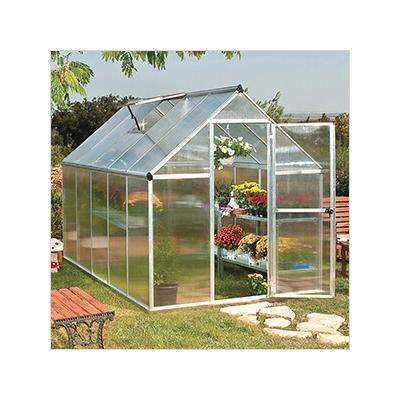 Palram-Canopia Mythos 6' x 10' Hobby Greenhouse (Silver)