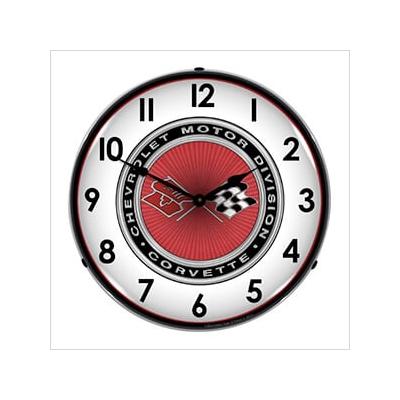 Collectable Sign and Clock C3 Corvette Backlit Wall Clock