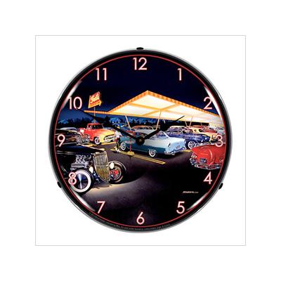 Collectable Sign and Clock Teds Drive In Backlit Wall Clock