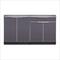 NewAge Outdoor Kitchens Aluminum Slate 3-Piece Outdoor Kitchen Set with Countertops