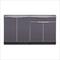 NewAge Outdoor Kitchens Aluminum Slate 3-Piece Outdoor Kitchen Set with Countertops