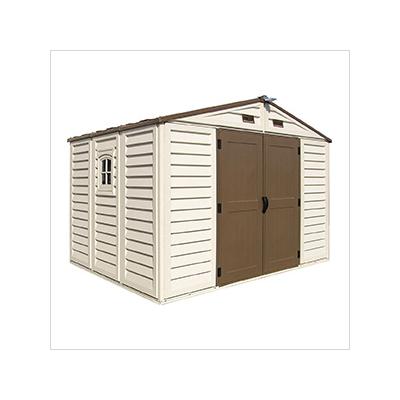 DuraMax Woodbridge Plus 10.5' x 8' Vinyl Shed with Foundation