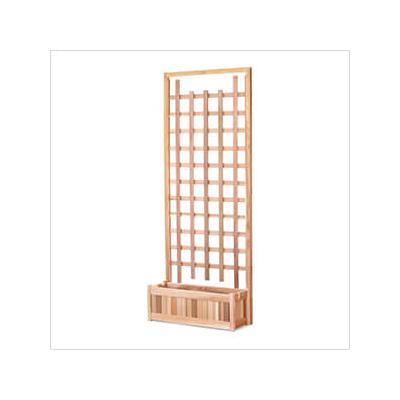 All Things Cedar 32-Inch Planter Box and Trellis