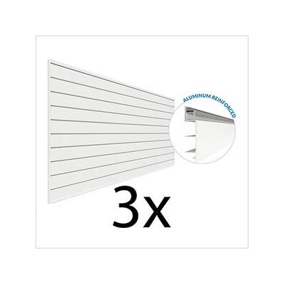 Proslat 8 ft. x 4 ft. PROCORE PVC Slatwall (3-Pack)