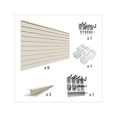 Proslat U-Turn Slatwall Wall Storage Bundle (Sandstone)