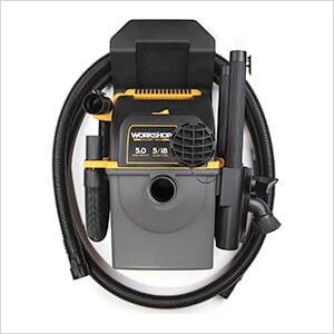 Workshop Vacs 5 Gallon 5.0 Peak HP Portable Wall Mount Wet/Dry Vac