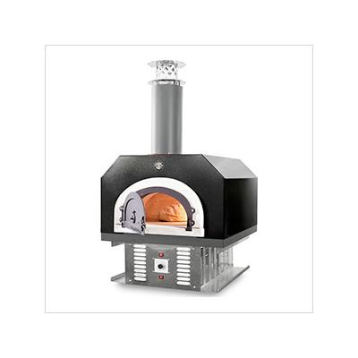 Chicago Brick Oven 38" x 28" Hybrid Countertop Liquid Propane / Wood Pizza Oven (Solar Black - Commercial)