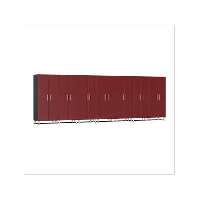 Ulti-MATE Garage Cabinets 7-Piece Tall Garage Cabinet Kit in Ruby Red Metallic