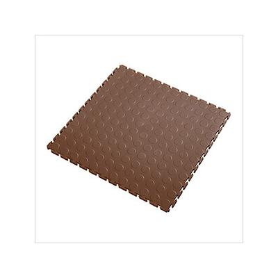 Lock-Tile 7mm Brown PVC Coin Tile (10 Pack)