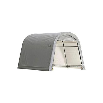 ShelterLogic 10x10 Round Shed-In-A-Box with 1-3/8" Frame (Gray Cover)