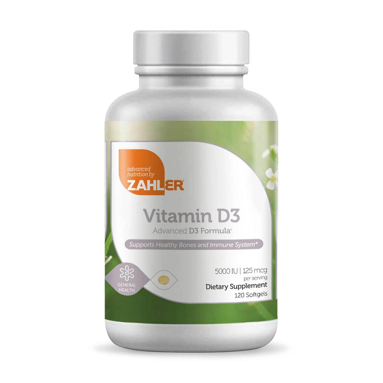 Vitamin D3 5000 Iu Healthy - 120 Softgels (120 Servings)