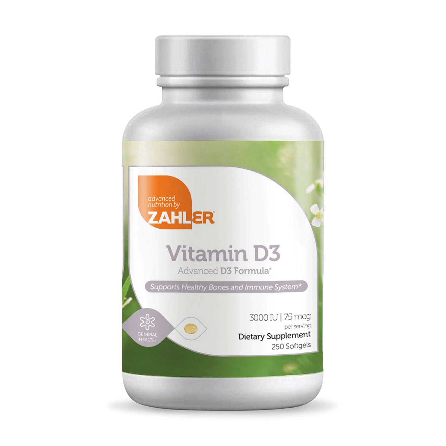 Vitamin D3 3000 Iu Healthy - 250 Softgels (250 Servings)