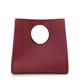 Hoxis Handtasche im minimalistischen Vintage-Stil, weiches PU-Leder, Clutch, kleine Tragetasche, burgunderfarben, Small