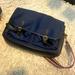 J. Crew Accessories | J.Crew Navy Laptop Bag With Strap. | Color: Blue | Size: Os