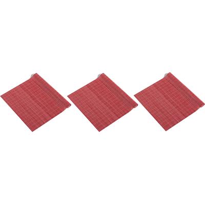 Red Natural Bamboo Placemats Sushi Rolling Mat Japanese Style - 12