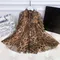Abbigliamento per bambini di fascia alta abbigliamento estivo personalizzato abiti per ragazze per bambini abito in chiffon stampato leopardo da donna morbido