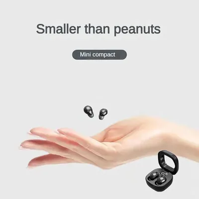 Sk19 drahtlose Bluetooth-Kopfhörer Tws In-Ear unsichtbare Mini-Schlaf-Ohrhörer mit Mikrofon-Rausch unterdrückung Kopfhörer Hifi-Musik-Headset Image