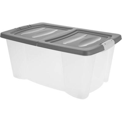 Kunststoffbox auf Rollen, mit Deckel, 39 l Image