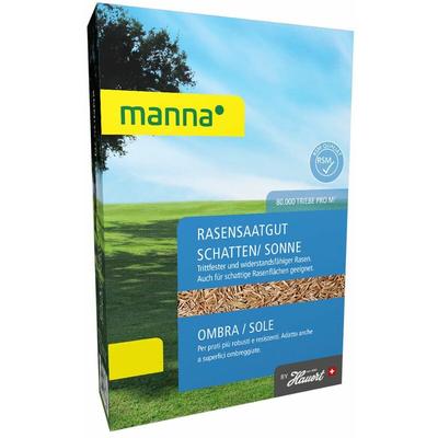 Manna Rasensamen Schattenrasen Sonnenrasen 2,5 kg Grassamen Rasensaat 100 m² Image
