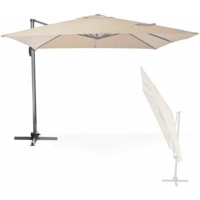 Dema - Sonnenschirm Ampelschirm 3x3m Gartenschirm Marktschirm Verona Ecru Beige Image