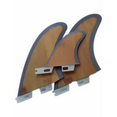 MR Twin Surfboard Fin Plus one 2L+1S Bamboo Surf Fin Hot