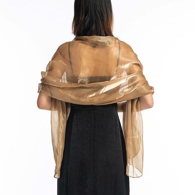 Wedding Guest 's Wraps Elegant Sparkle Shine Sleeveless Polyester Wedding Wraps With Pure Color For Wedding Fall
