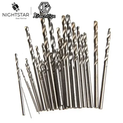 10Pcs Micro HSS Twist Drill Bits Straight Shank Auger Bits for Electrical Drill Optional 1 1.5 2 2.5