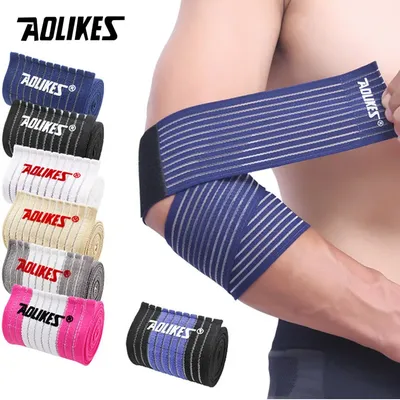 AOLIKES 1PCS Basketball Badminton Tennis Elbow Pad Ankle Brace Wrap Support Elastic Gym Sport