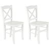 Chaises en hêtre massif colorées (lot de 2) - clayton