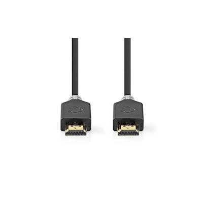 Nedis Ultra High Speed ​​HDMI -Kabel - HDMI Stecker - HDMI Stecker - 8K@60Hz - 48 Gbps - 2.00 m - Rund - 6.5 mm - Anthra