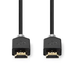 Nedis High Speed HDMI Kabel mit Ethernet - HDMI Stecker - HDMI Stecker - 4K@30Hz - ARC - 10.2 Gbps - 20.0 m - Rund - PVC - Anthrazit - Box Image