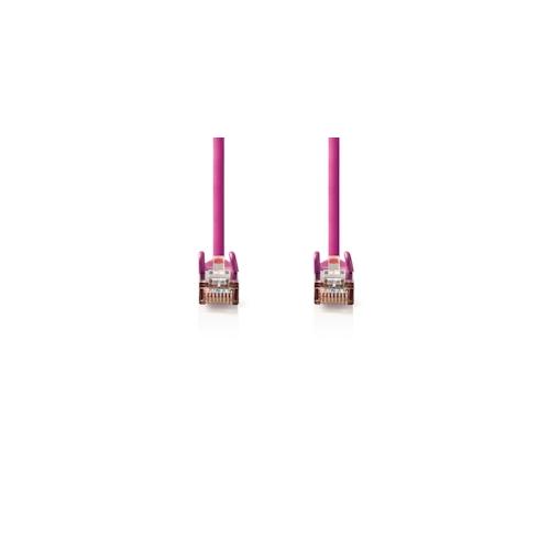 Nedis CAT5e-Netzwerkkabel - SF/UTP - RJ45 Stecker - RJ45 Stecker - 7.50 m - Rund - PVC - Pink - Plastikbeutel