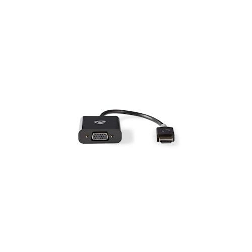 Nedis HDMI -Kabel - HDMI Stecker - VGA Buchse - 1080p - Vergoldet - 0.20 m - Gerade - PVC - Anthrazit - Plastikbeutel