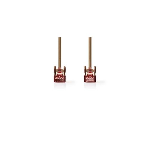 Nedis CAT6-Netzwerkkabel - RJ45 Stecker - RJ45 Stecker - S/FTP - 7.50 m - Rund - LSZH - Braun - Plastikbeutel