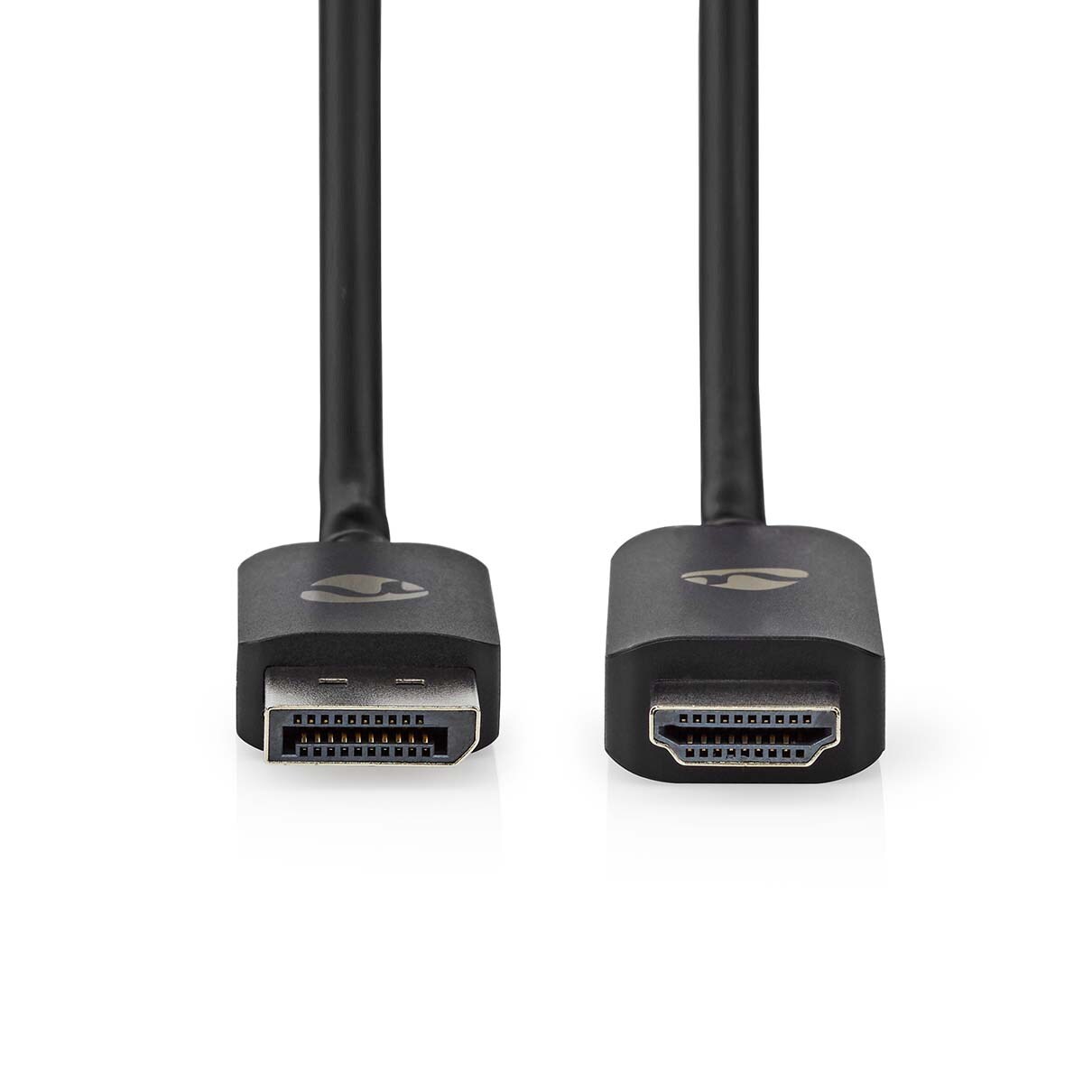 Nedis Displayport-Adapter - DisplayPort Stecker - HDMI Stecker - 8K@30Hz - Vernickelt - Gerade - 1.80 m - Rund - TPE - Schwarz - Umschlag Image