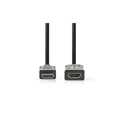 Nedis High Speed HDMI Kabel mit Ethernet - HDMI Stecker - HDMI Ausgang - 4K@30Hz - 10.2 Gbps - 3.00 m - Rund - PVC - Schwarz - Label Image