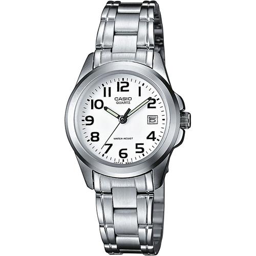 Quarzuhr CASIO TIMELESS COLLECTION Armbanduhren silberfarben (edelstahlfarben) Damen Armbanduhr, Damenuhr, analog, Datum